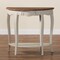Baxton Studio Cordelia Country Cottage Farmhouse Greyish Beige and Natural Brown Finished Console Table 148-8187 - alternate 9